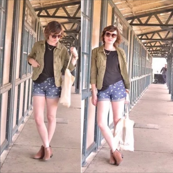 Anthropologie-pilcro & The Letterpress Jean Shorts Size 26 - Picture 2 of 8